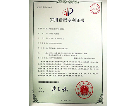 兩腔聯用ATP檢測拭子